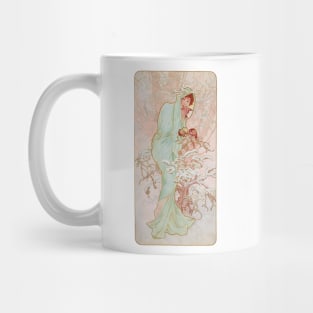 Four Seasons by Mucha, Winter Mug